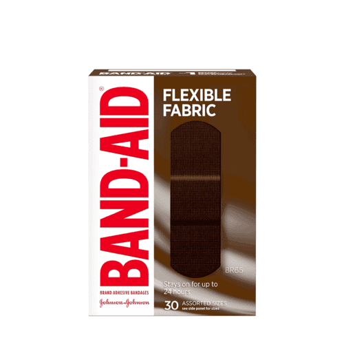 Band-Aid Flexible Fabric Bandages, 30 Assorted Sizes box, BR65
