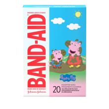 Boîte de 20 pansements assortis pour enfants BAND-AID® Peppa Pig