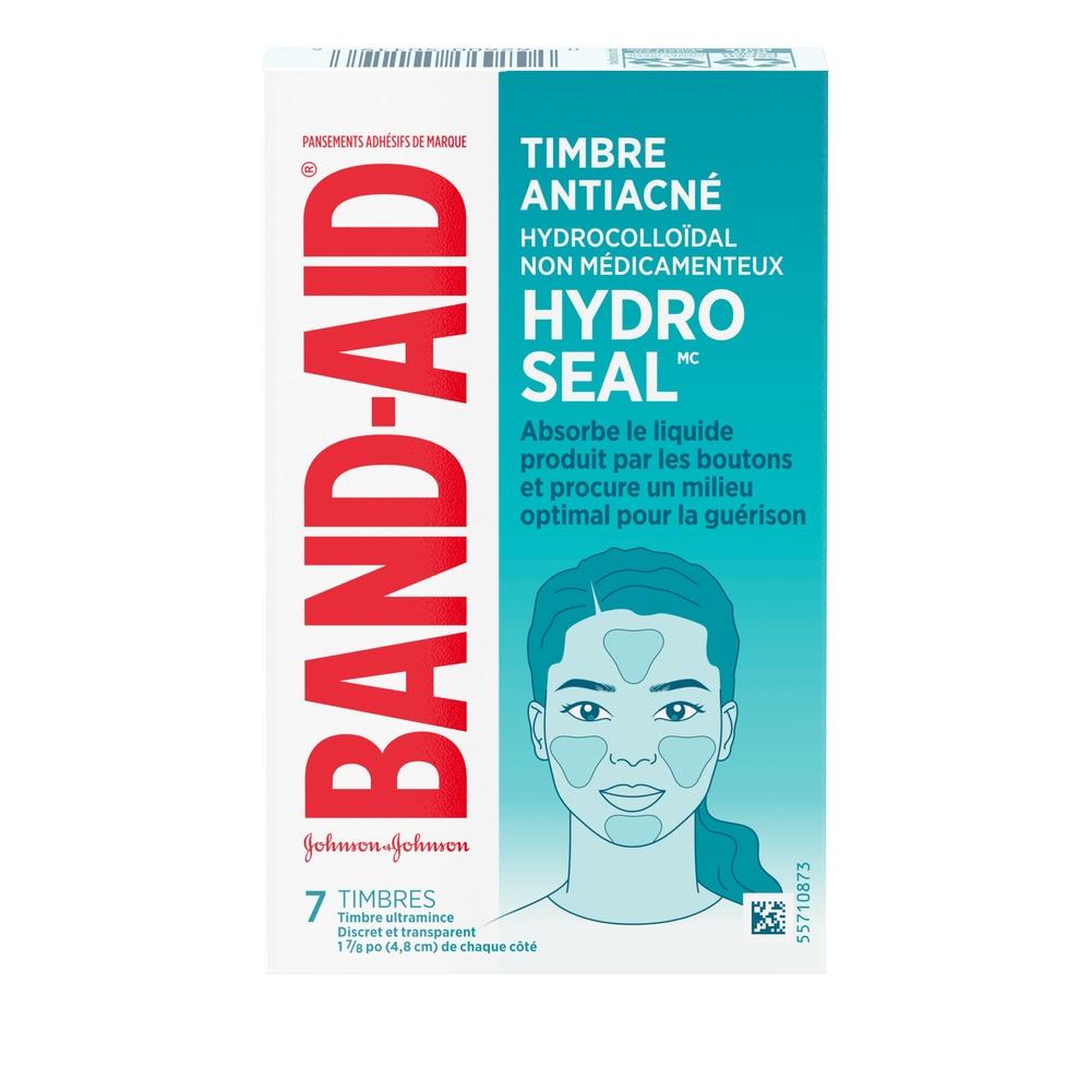 Boîte de 7 timbres antiacné hydrocolloïdaux non médicamenteux BAND-AID® HYDRO SEALMC