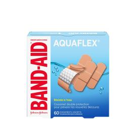 paquet de pansements assortis band-aid aquaflex